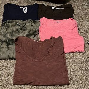 5 Old Navy short-sleeved tshirts NWT